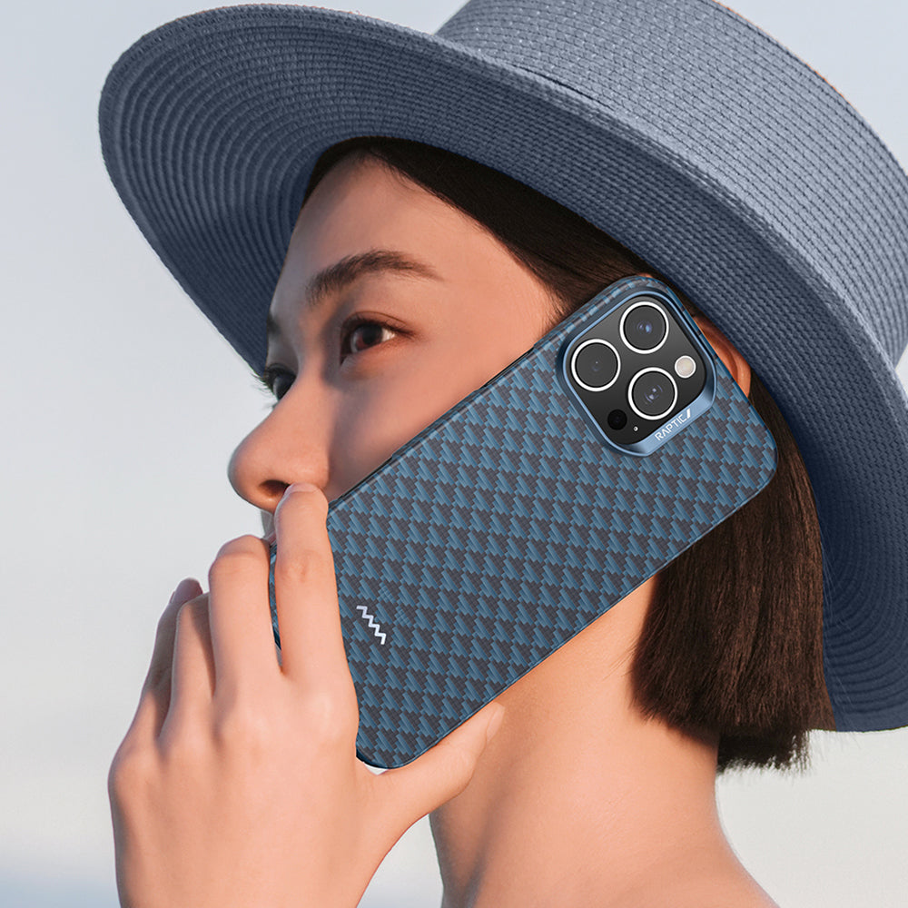 Apple iPhone 16 Pro Max Kılıf M-safe Şarj Özellikli Raptic Aramid Skin Origin Serisi Kapak Kırmızı