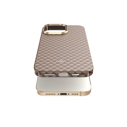 Apple iPhone 16 Pro Max Kılıf M-safe Şarj Özellikli Raptic Aramid Skin Origin Serisi Kapak Lacivert