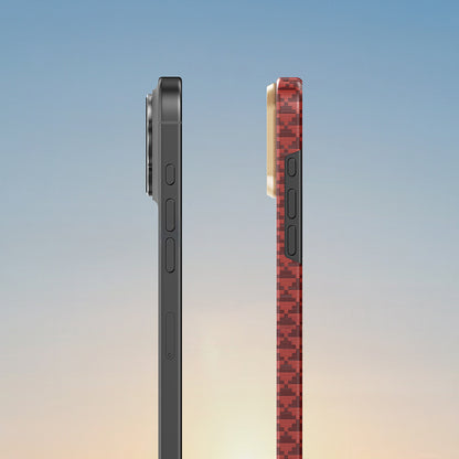 Apple iPhone 16 Pro Max Kılıf M-safe Şarj Özellikli Raptic Aramid Skin Origin Serisi Kapak Kahverengi