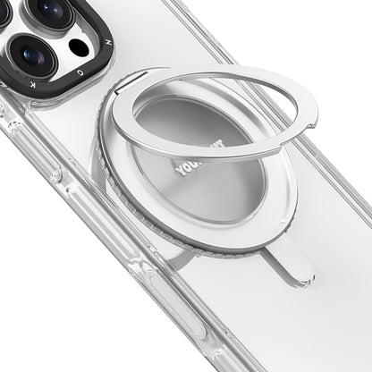 Apple iPhone 16 Pro Max Kılıf M-safe Şarj Özellikli Standlı Aksiyon Butonlu Youngkit Pivot Serisi Kapak Şeffaf