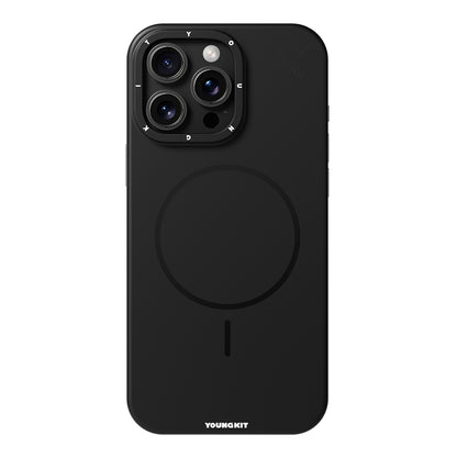 Apple iPhone 16 Pro Max Kılıf M-safe Şarj Özellikli Youngkit Dynamag Serisi Kapak Siyah