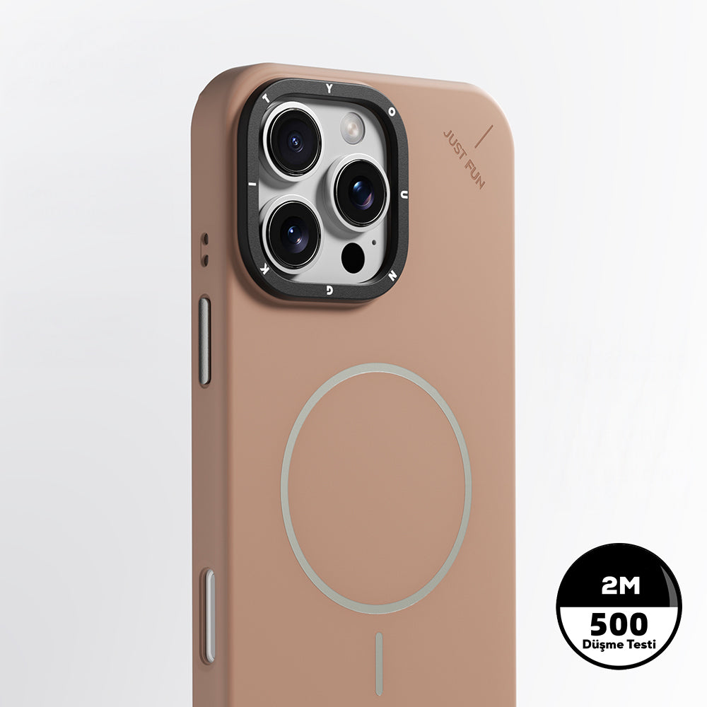 Apple iPhone 16 Pro Max Kılıf M-safe Şarj Özellikli Youngkit Dynamag Serisi Kapak Siyah