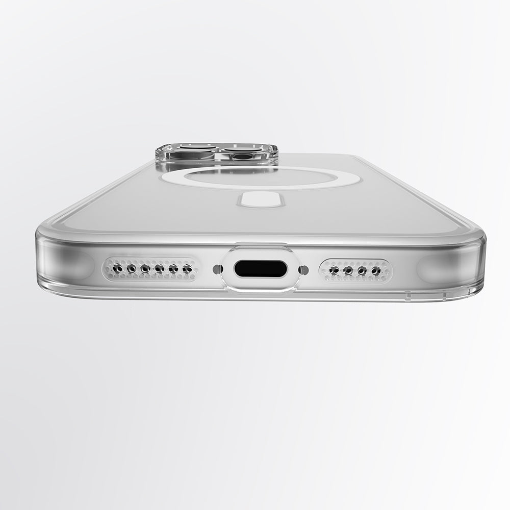 Apple iPhone 16 Pro Max Kılıf M-safe Şarj Özellikli Youngkit Ice Serisi Kapak Şeffaf