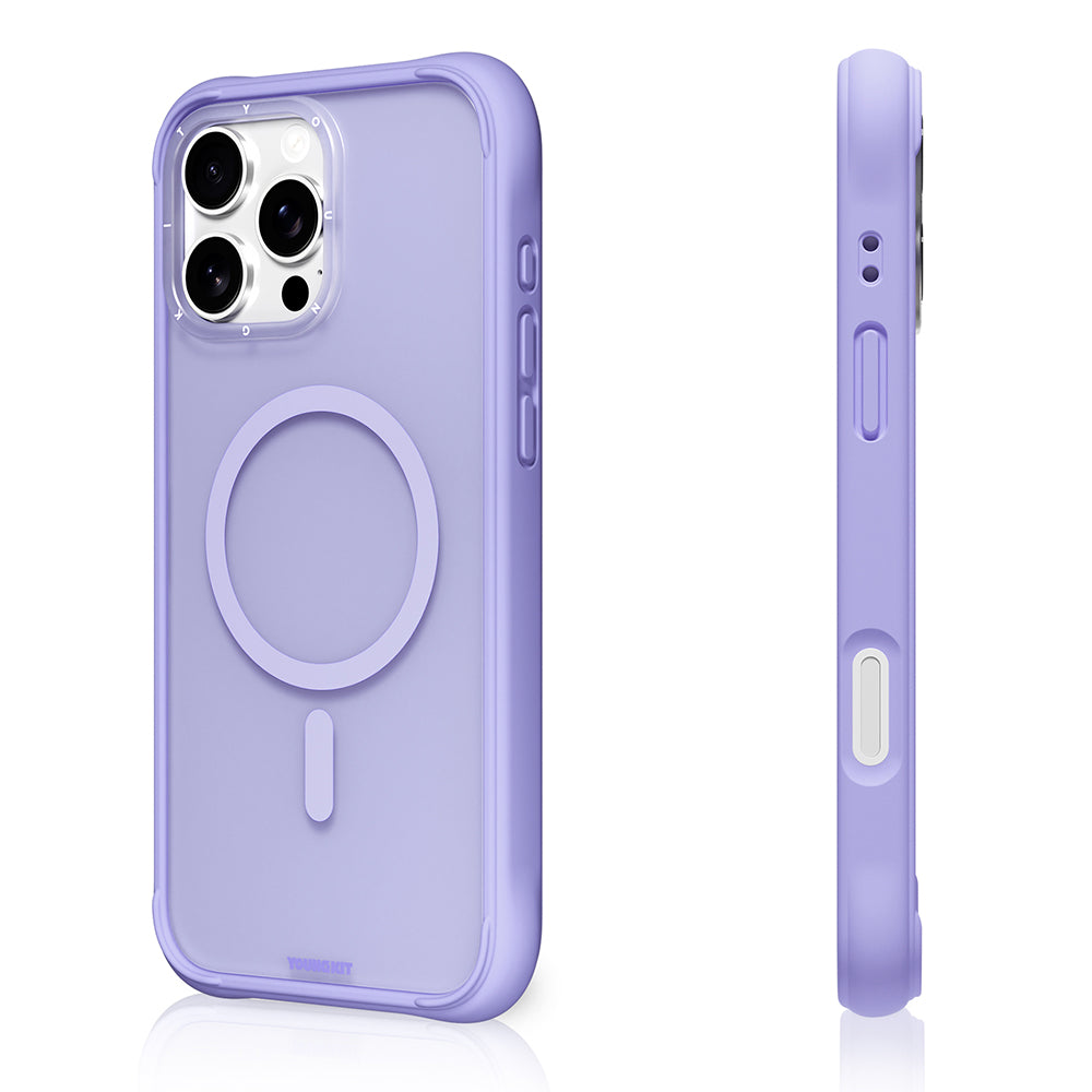 Apple iPhone 16 Pro Max Kılıf M-safe Şarj Özellikli Youngkit Macaroon Serisi Kapak Açık Yeşil