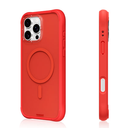 Apple iPhone 16 Pro Max Kılıf M-safe Şarj Özellikli Youngkit Macaroon Serisi Kapak Siyah