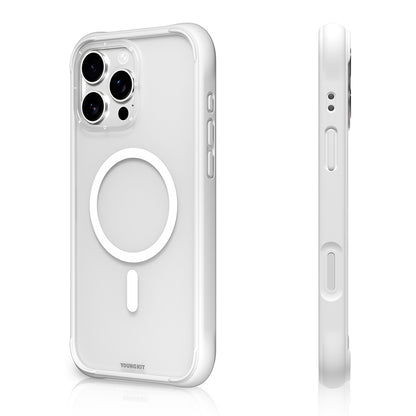 Apple iPhone 16 Pro Max Kılıf M-safe Şarj Özellikli Youngkit Macaroon Serisi Kapak Kırmızı