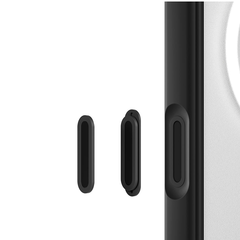 Apple iPhone 16 Pro Max Kılıf M-safe Şarj Özellikli Youngkit Macaroon Serisi Kapak Siyah