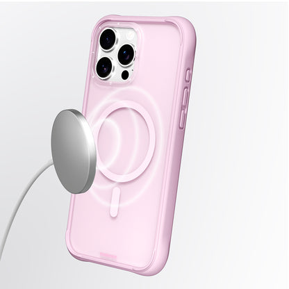 Apple iPhone 16 Pro Max Kılıf M-safe Şarj Özellikli Youngkit Macaroon Serisi Kapak Siyah