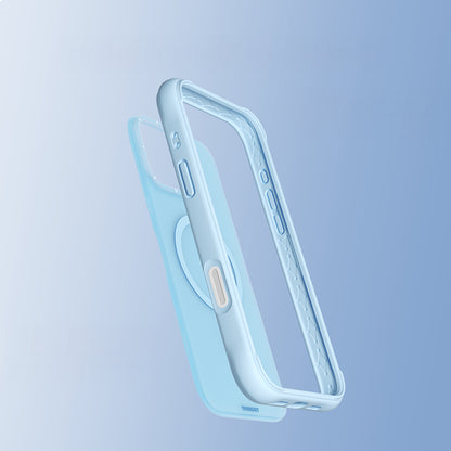 Apple iPhone 16 Pro Max Kılıf M-safe Şarj Özellikli Youngkit Macaroon Serisi Kapak Siyah