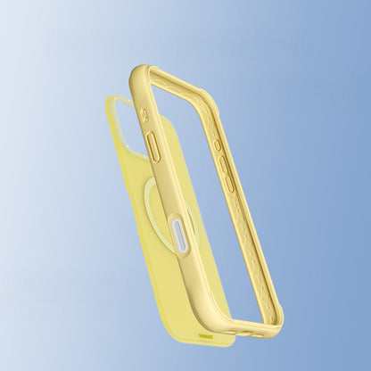 Apple iPhone 16 Pro Max Kılıf M-safe Şarj Özellikli Youngkit Macaroon Serisi Kapak Beyaz