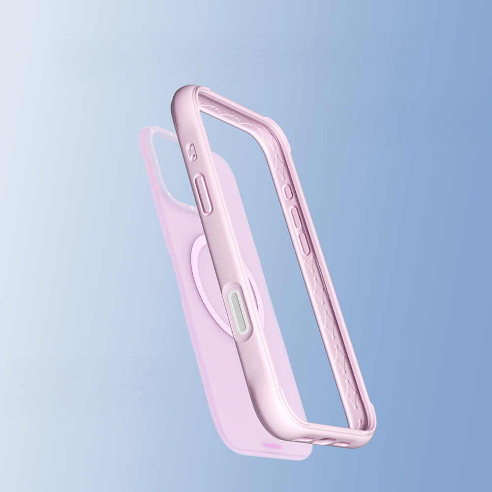 Apple iPhone 16 Pro Max Kılıf M-safe Şarj Özellikli Youngkit Macaroon Serisi Kapak Sarı