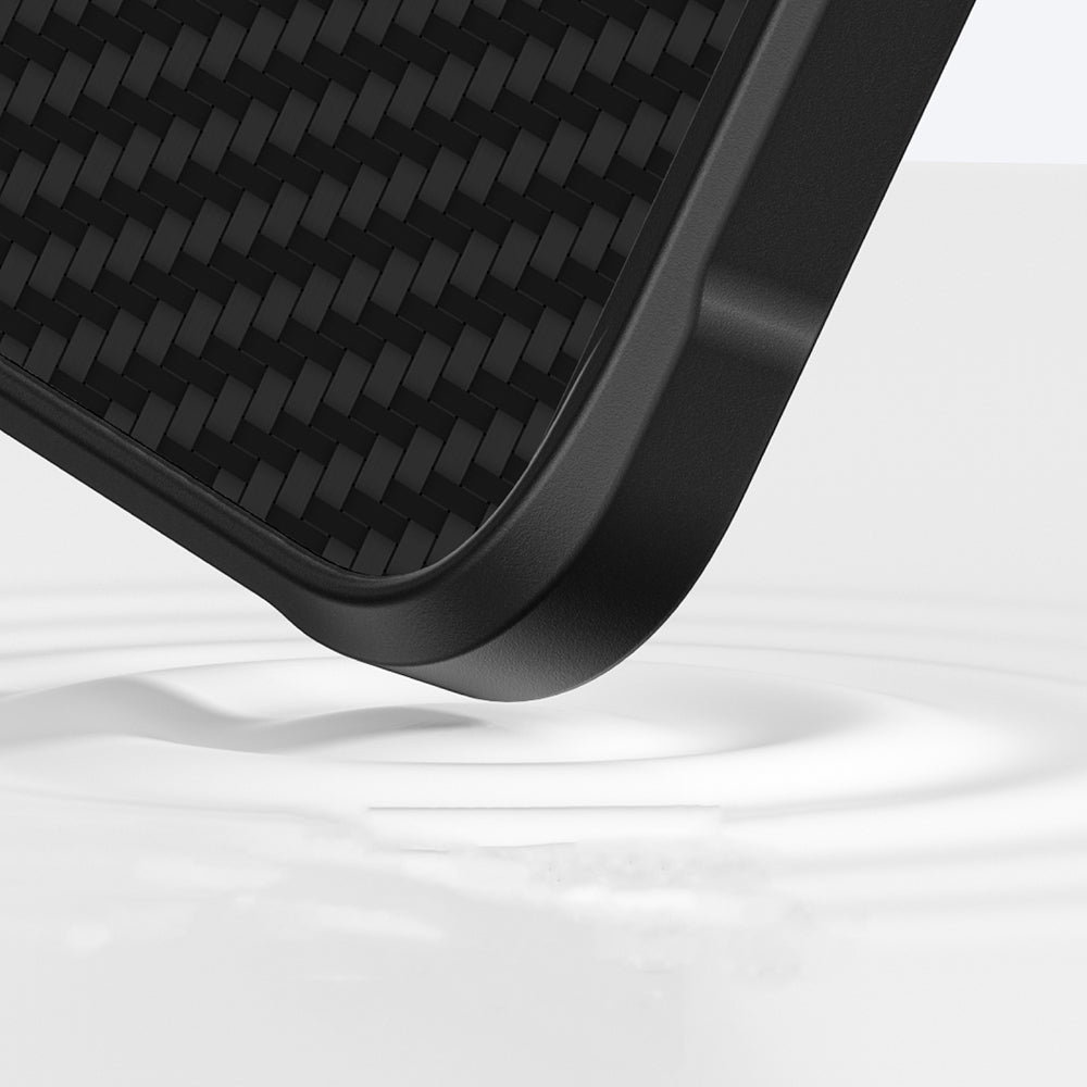 Apple iPhone 16 Pro Max Kılıf M-safe Şarj Özellikli 1500D Aramid Fiber Amazingthing Titan Max Serisi Kapak Siyah