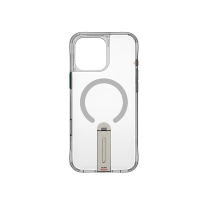 Apple iPhone 16 Pro Max Kılıf M-safe Şarj Özellikli 360 Derece Dönebilen Standlı Skinarma Helix Kapak Siyah