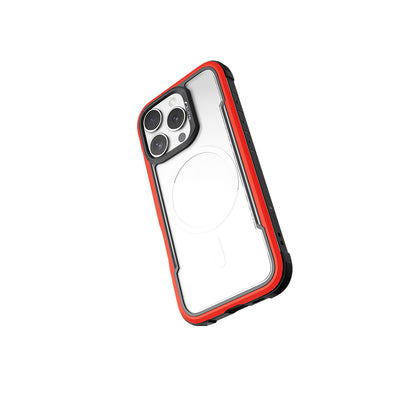 Apple iPhone 16 Pro Max Kılıf M-safe Şarj Özellikli Airbagli Raptic Shield Serisi Şeffaf Arka Yüzey Kapak Colorful