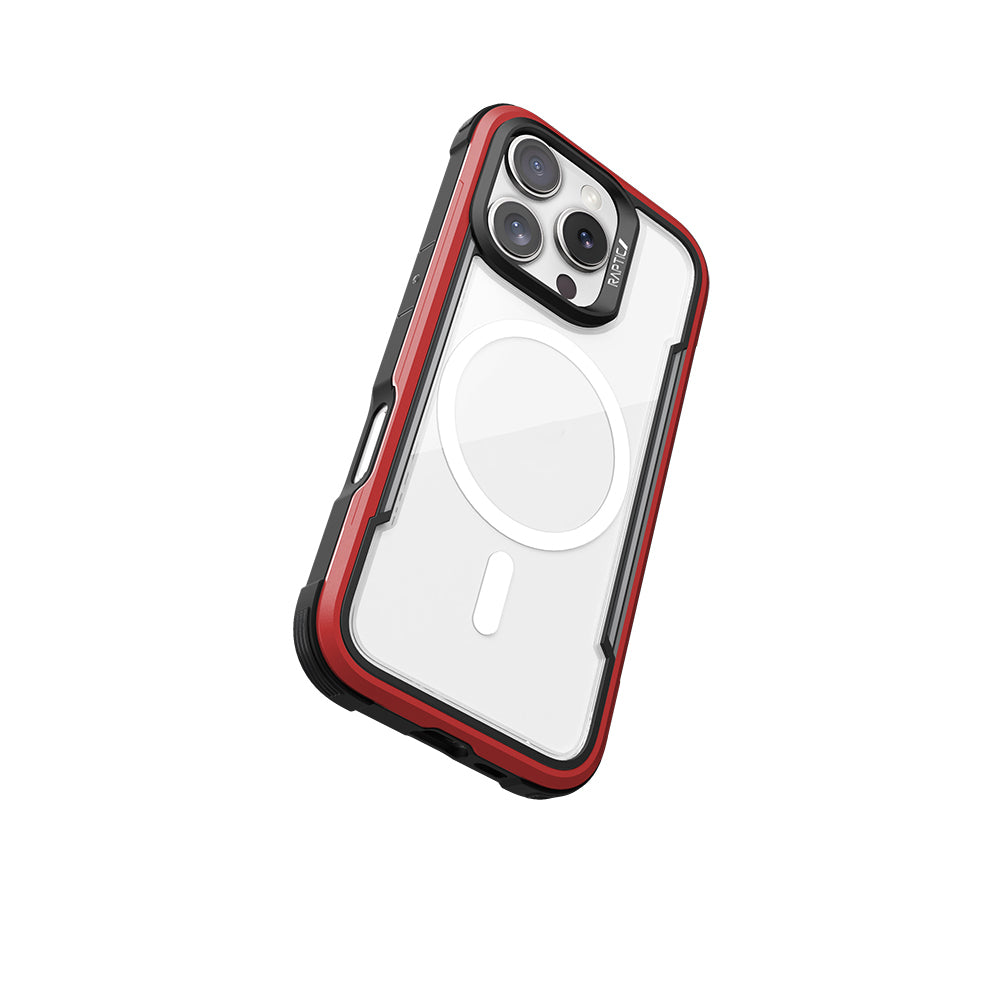 Apple iPhone 16 Pro Max Kılıf M-safe Şarj Özellikli Airbagli Raptic Shield Serisi Şeffaf Arka Yüzey Kapak Siyah