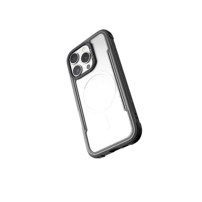 Apple iPhone 16 Pro Max Kılıf M-safe Şarj Özellikli Airbagli Raptic Shield Serisi Şeffaf Arka Yüzey Kapak Kahverengi