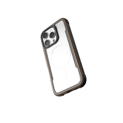 Apple iPhone 16 Pro Max Kılıf M-safe Şarj Özellikli Airbagli Raptic Shield Serisi Şeffaf Arka Yüzey Kapak Siyah