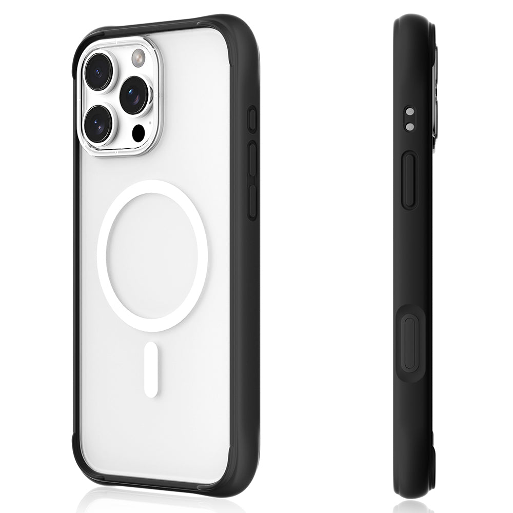 Apple iPhone 16 Pro Max Kılıf M-safe Şarj Özellikli Airbagli Youngkit Dynamic 2 Serisi Kapak Siyah