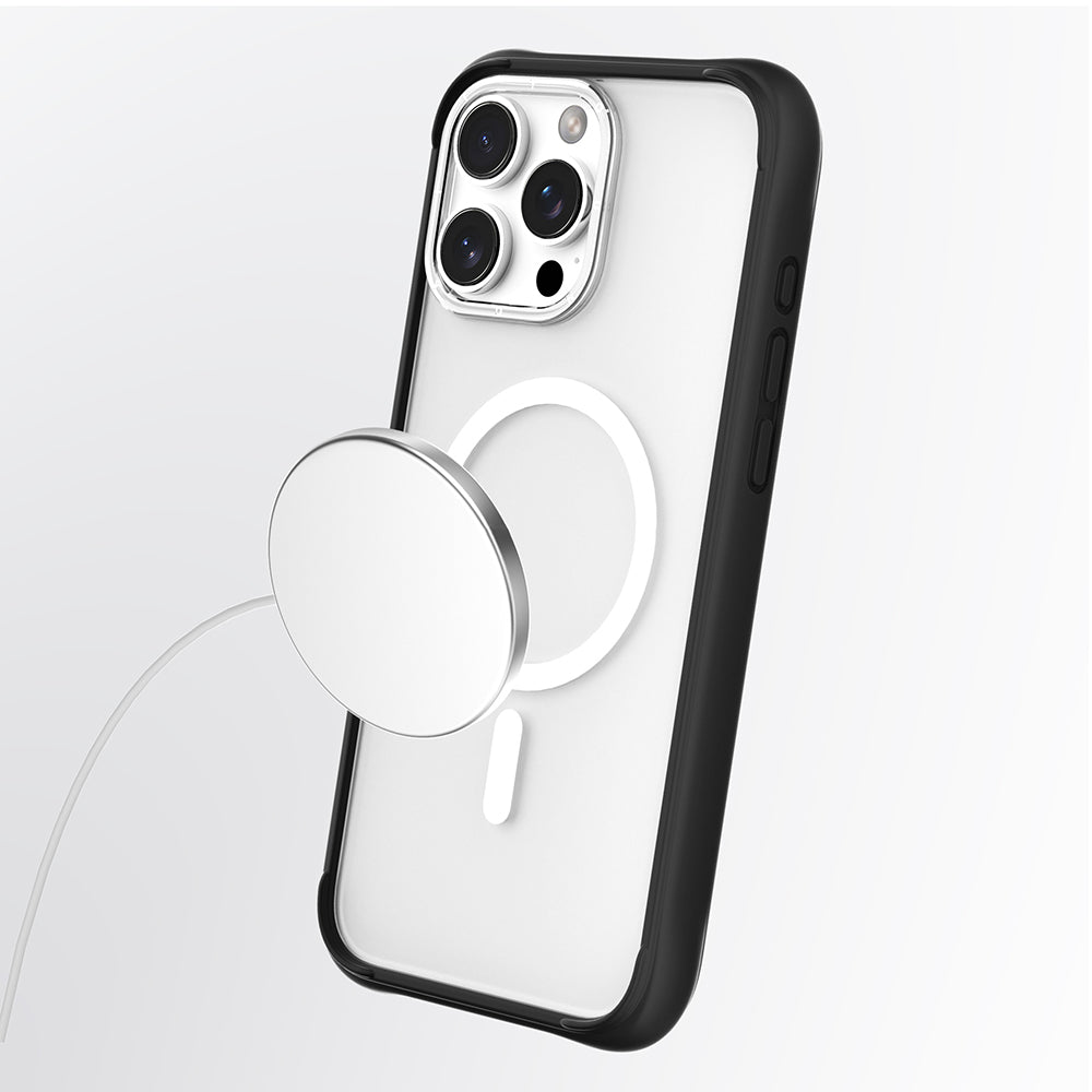 Apple iPhone 16 Pro Max Kılıf M-safe Şarj Özellikli Airbagli Youngkit Dynamic 2 Serisi Kapak Beyaz