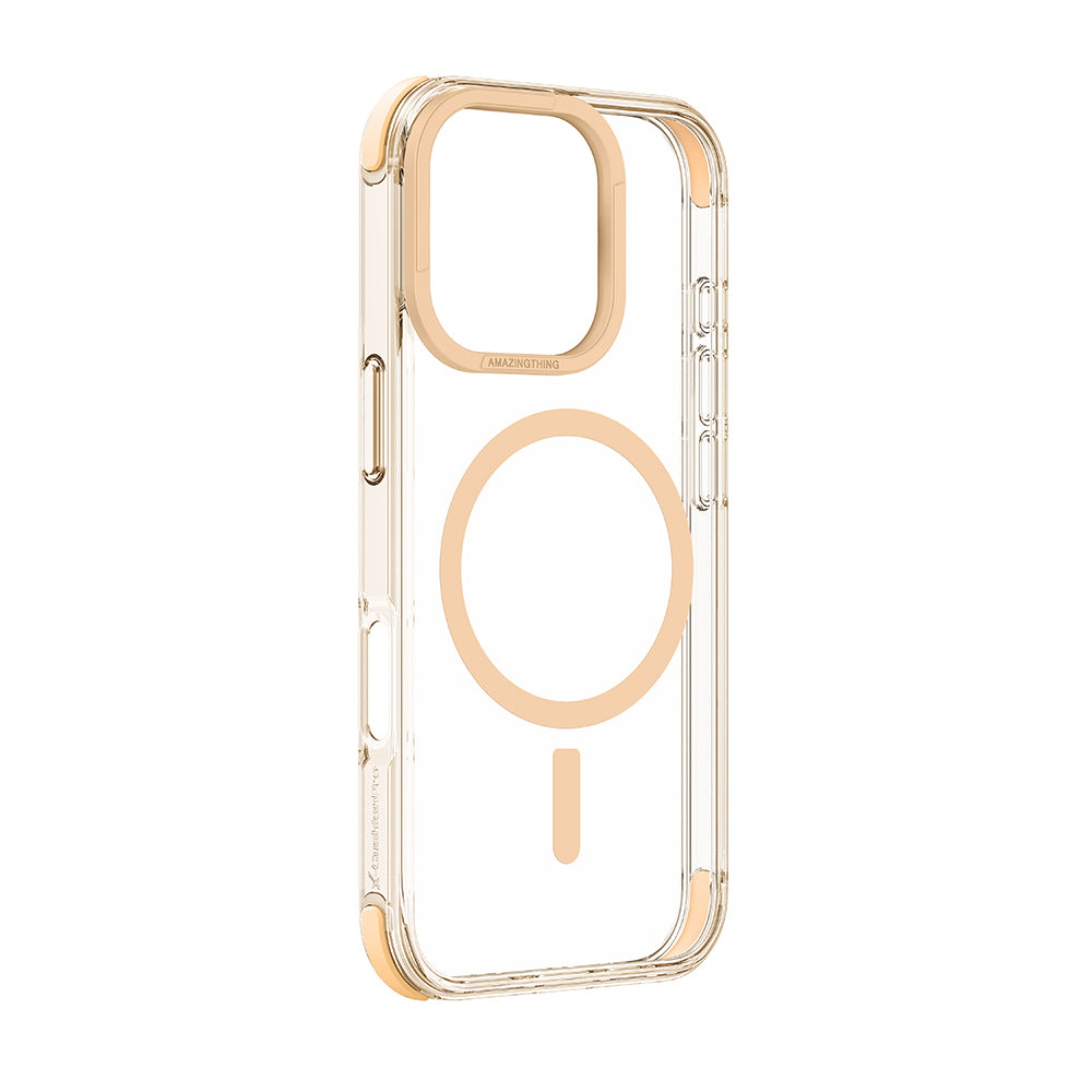 Apple iPhone 16 Pro Max Kılıf M-safe Şarj Özellikli Amazingthing Omni Serisi Kapak Rose Gold