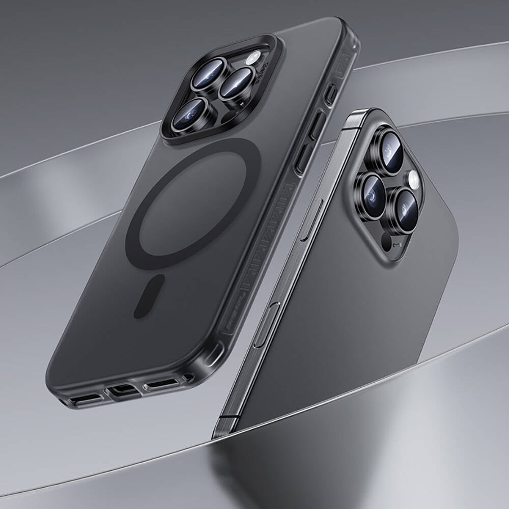 Apple iPhone 16 Pro Max Kılıf M-safe Şarj Özellikli Benks Lucid Armor Kapak Gold