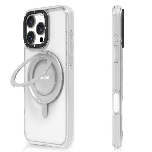 Apple iPhone 16 Pro Max Kılıf M-safe Şarj Özellikli Parmak Ring Standlı Youngkit Pivot Serisi Kapak