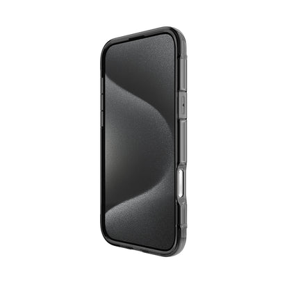 Apple iPhone 16 Pro Max Kılıf M-safe Şarj Özellikli Raptic Air Serisi Airbag Tasarımlı Metal Köşelikli Şeffaf Kapak Gümüş