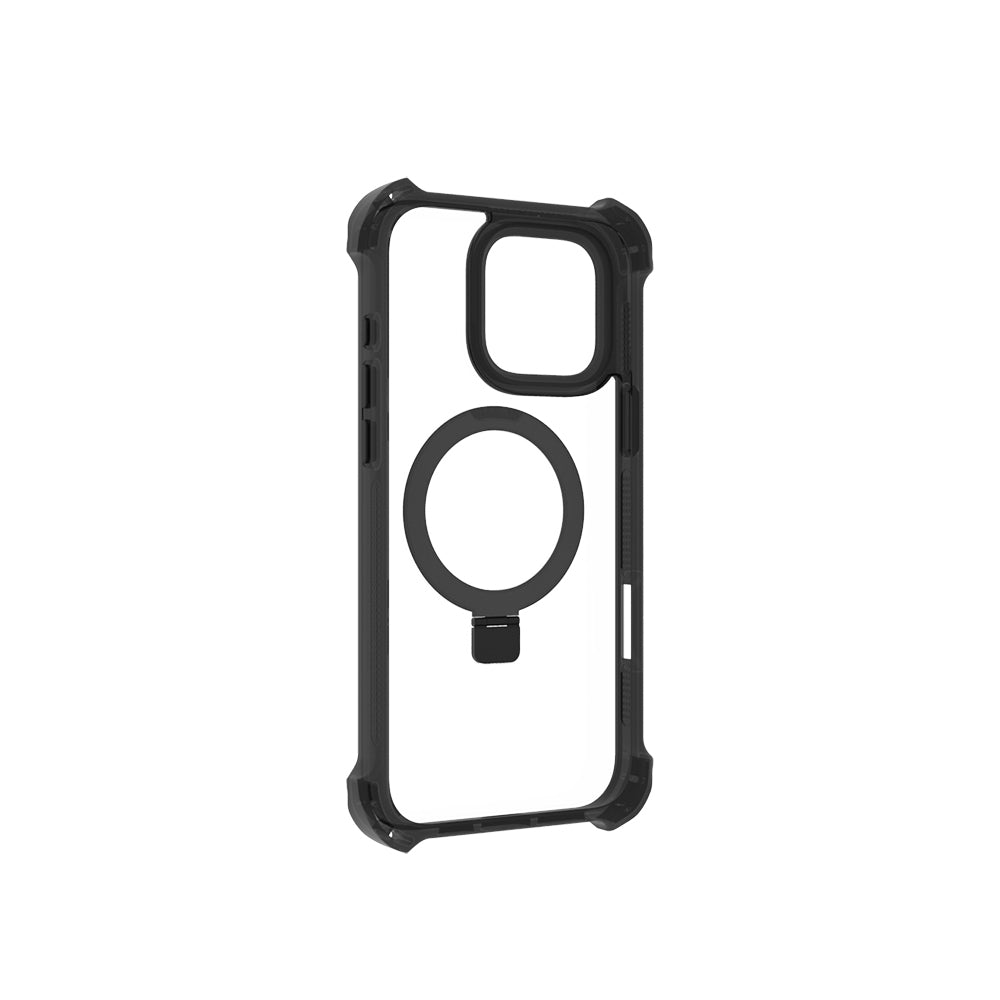 Apple iPhone 16 Pro Max Kılıf M-safe Şarj Özellikli Raptic Dual Serisi Şeffaf Standlı Kapak Şeffaf