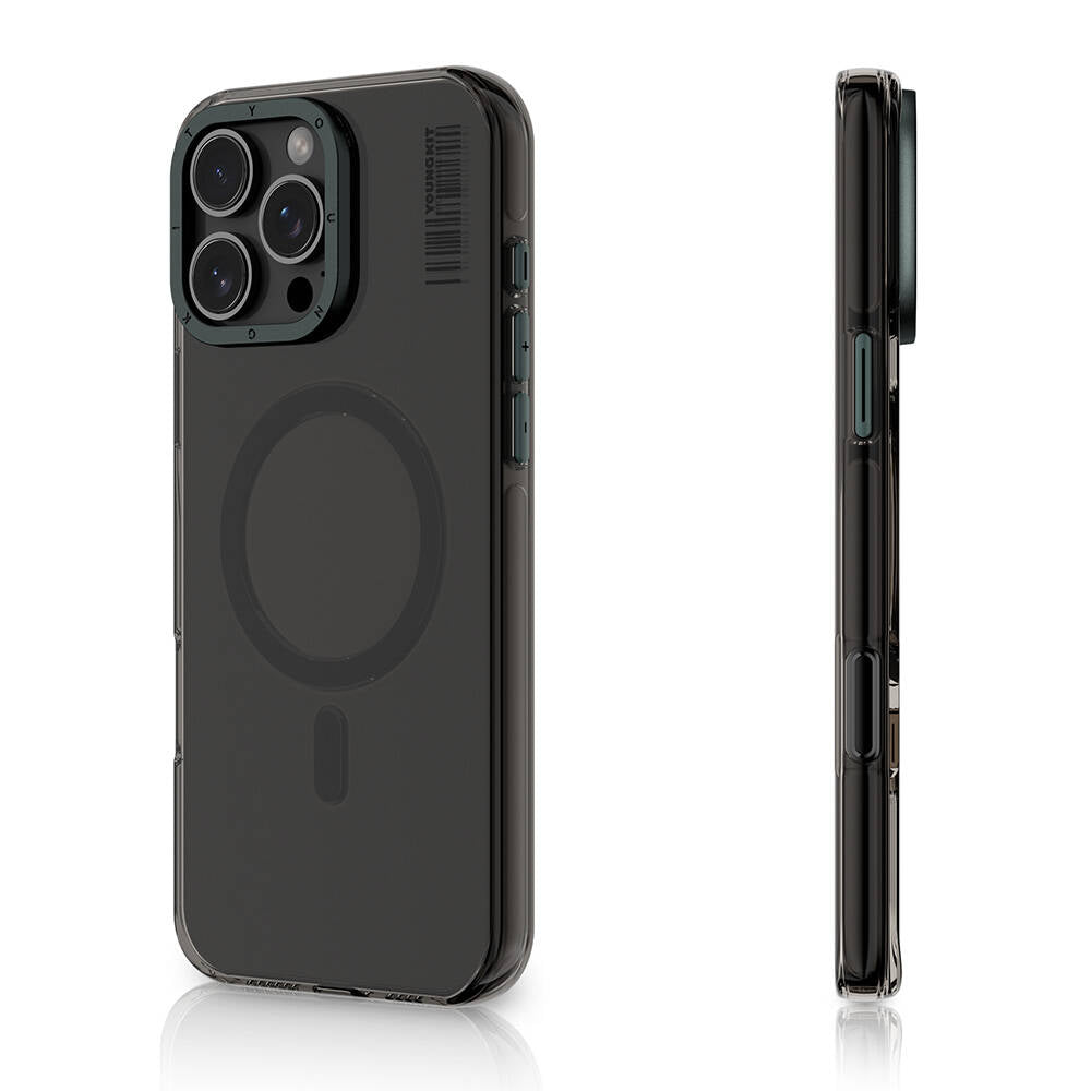 Apple iPhone 16 Pro Max Kılıf M-safe Şarj Özellikli Şeffaf Youngkit Crystal Shield Serisi Kapak Şeffaf