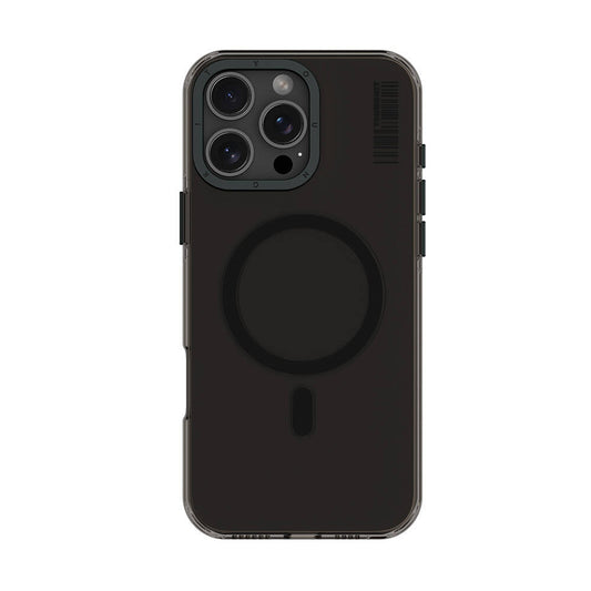 Apple iPhone 16 Pro Max Kılıf M-safe Şarj Özellikli Şeffaf Youngkit Crystal Shield Serisi Kapak Siyah