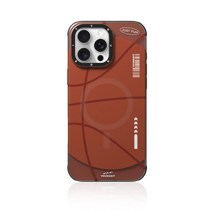 Apple iPhone 16 Pro Max Kılıf M-safe Şarj Özellikli Spor Tasarımlı Youngkit Dynamic Serisi Kapak Beyaz-Siyah