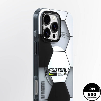 Apple iPhone 16 Pro Max Kılıf M-safe Şarj Özellikli Spor Tasarımlı Youngkit Dynamic Serisi Kapak Beyaz-Siyah