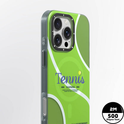 Apple iPhone 16 Pro Max Kılıf M-safe Şarj Özellikli Spor Tasarımlı Youngkit Dynamic Serisi Kapak Beyaz-Siyah