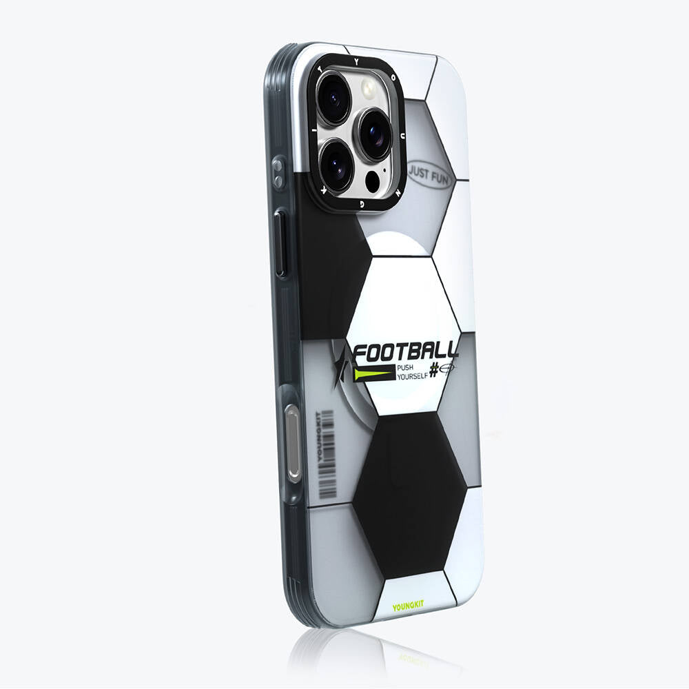 Apple iPhone 16 Pro Max Kılıf M-safe Şarj Özellikli Spor Tasarımlı Youngkit Dynamic Serisi Kapak Kahverengi