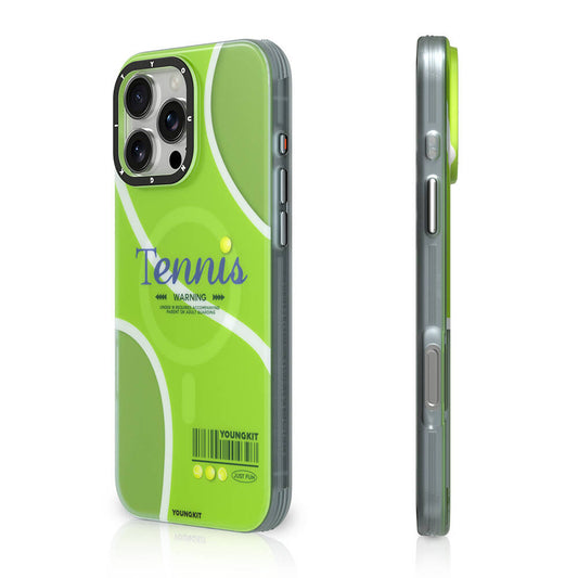 Apple iPhone 16 Pro Max Kılıf M-safe Şarj Özellikli Spor Tasarımlı Youngkit Dynamic Serisi Kapak Yeşil