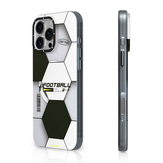 Apple iPhone 16 Pro Max Kılıf M-safe Şarj Özellikli Spor Tasarımlı Youngkit Dynamic Serisi Kapak Beyaz-Siyah