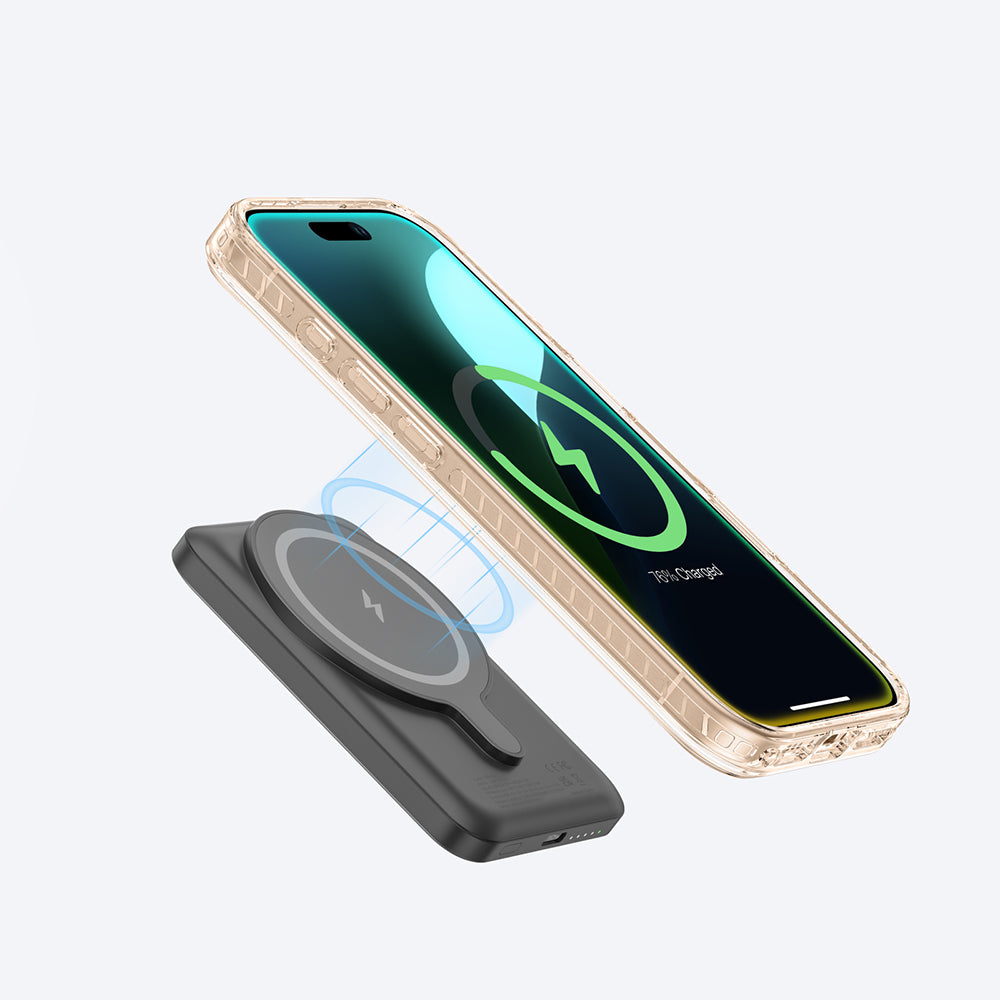 Apple iPhone 16 Pro Max Kılıf M-safe Şarj Özellikli Standlı Amazingthing Titan Pro Plus Kapak Gri