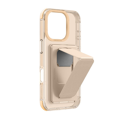 Apple iPhone 16 Pro Max Kılıf M-safe Şarj Özellikli Standlı Set Amazingthing Omni Adventure Serisi Kapak Rose Gold