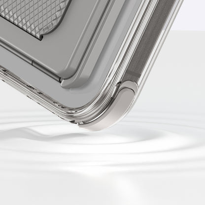 Apple iPhone 16 Pro Max Kılıf M-safe Şarj Özellikli Standlı Set Amazingthing Omni Adventure Serisi Kapak Gri