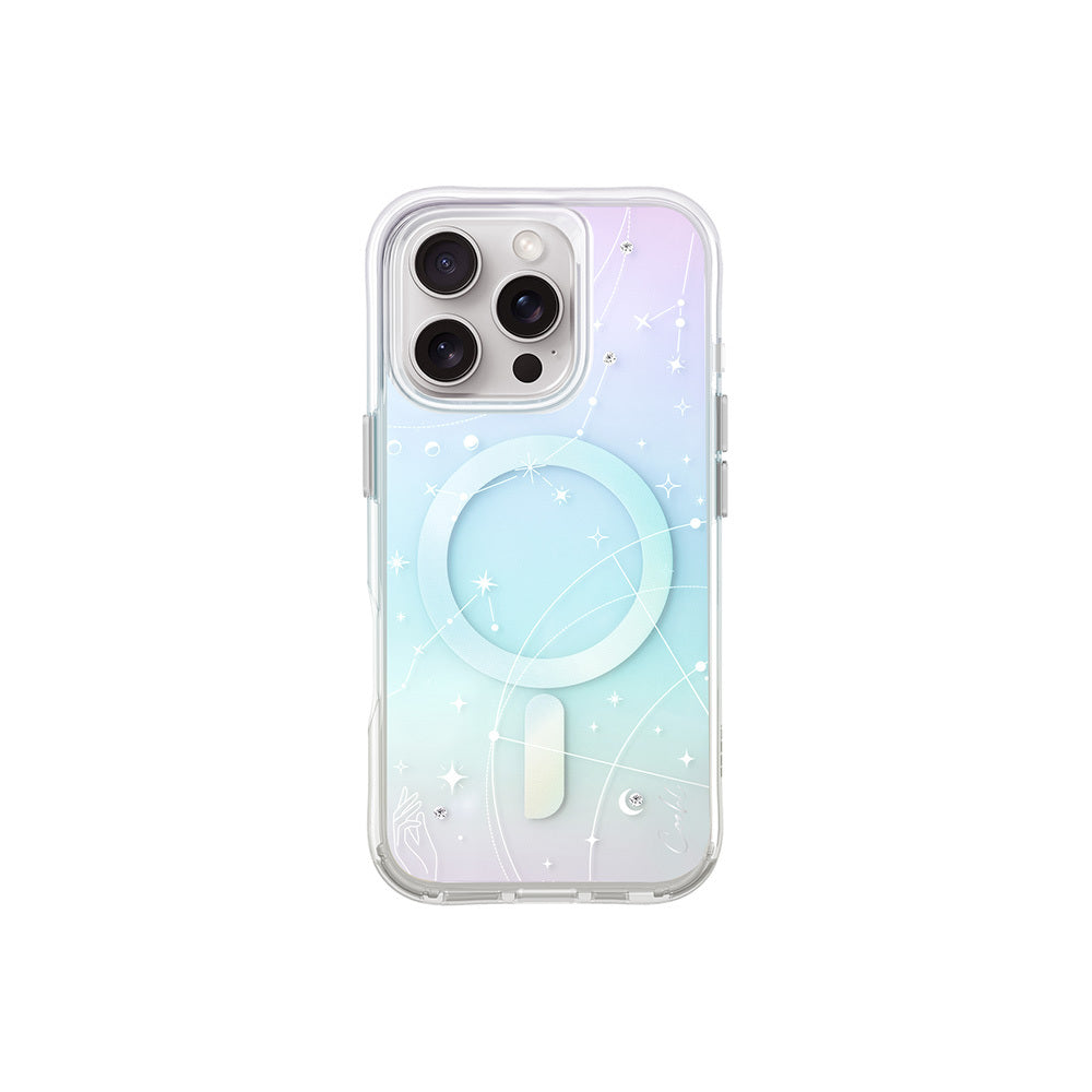 Apple iPhone 16 Pro Max Kılıf M-safe Şarj Özellikli Takım Yıldızı Desenli Askı Aparatlı Coehl Celest Kapak