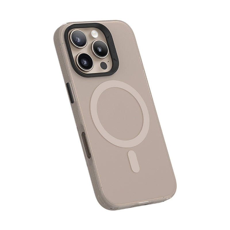 Apple iPhone 16 Pro Max Kılıf M-safe Şarj Özellikli Yeni Seri Benks Lucid Armor Kapak Gold