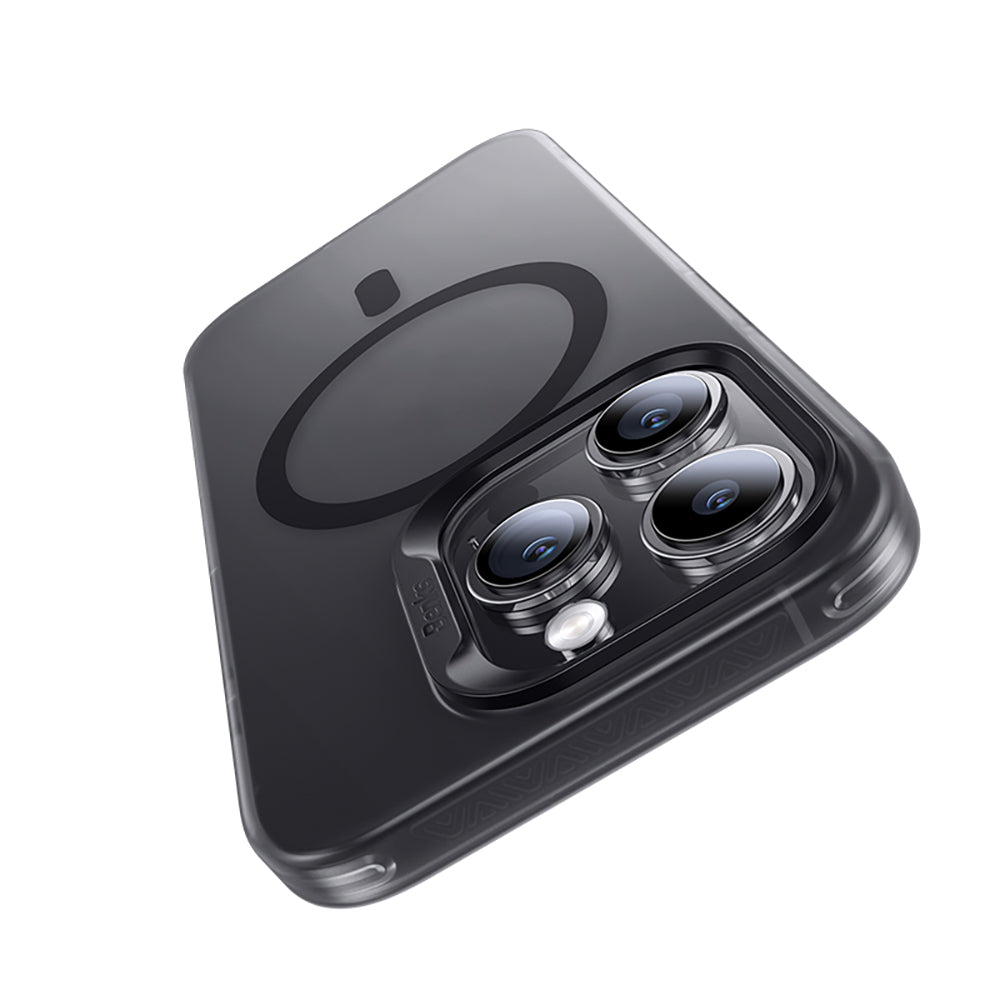 Apple iPhone 16 Pro Max Kılıf M-safe Şarj Özellikli Yeni Seri Benks Lucid Armor Kapak Siyah