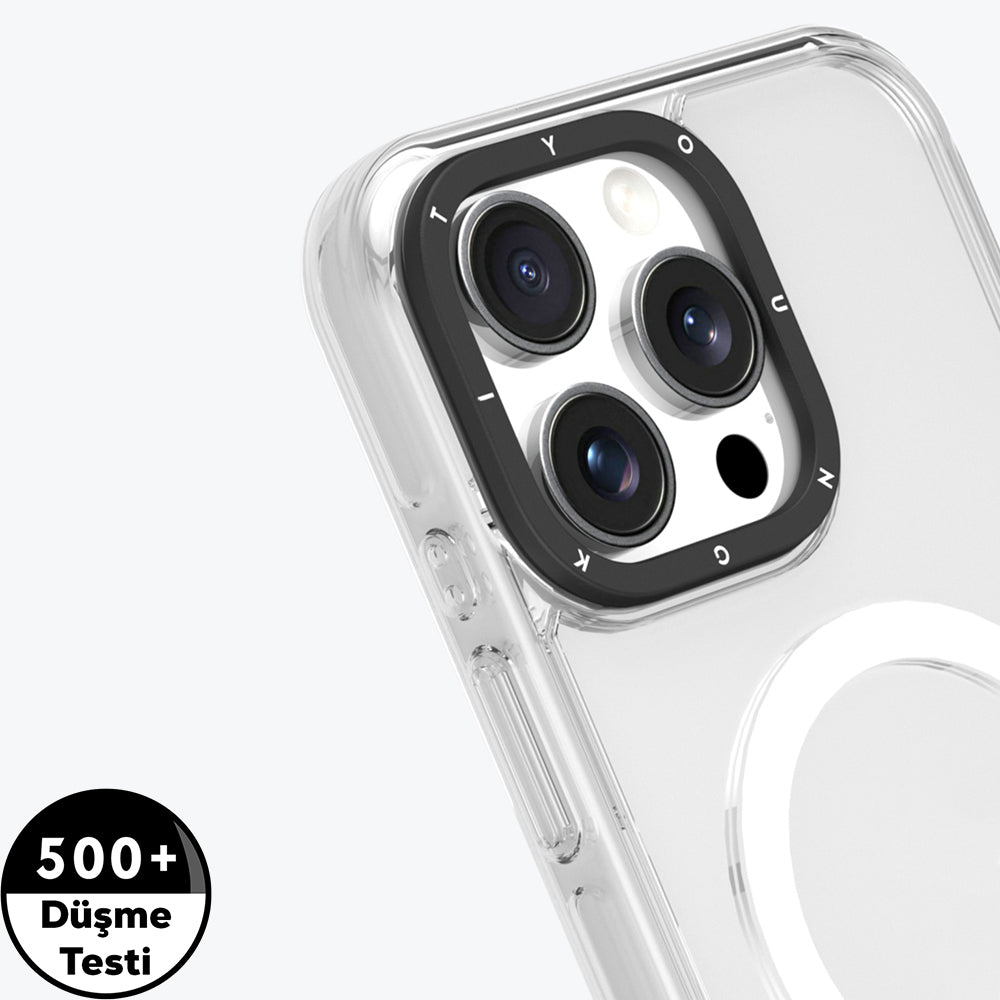 Apple iPhone 16 Pro Max Kılıf M-safe Şarj Özellikli YoungKit Crystal Color Serisi Kapak Şeffaf