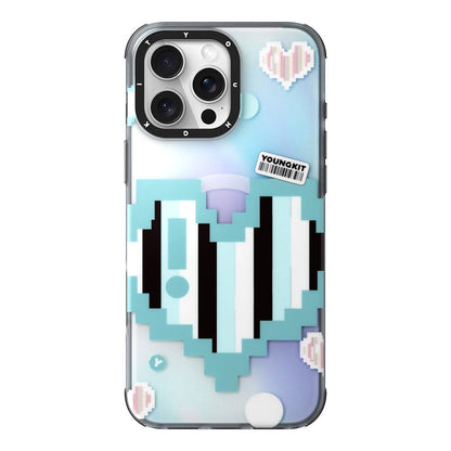 Apple iPhone 16 Pro Max Kılıf M-safe Şarj Özellikli Youngkit Love Serisi Kapak Mor