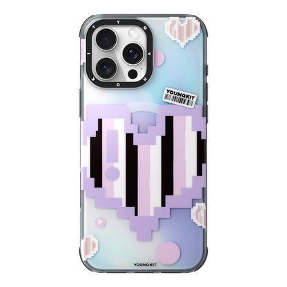 Apple iPhone 16 Pro Max Kılıf M-safe Şarj Özellikli Youngkit Love Serisi Kapak Pembe