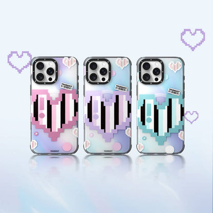 Apple iPhone 16 Pro Max Kılıf M-safe Şarj Özellikli Youngkit Love Serisi Kapak Mor