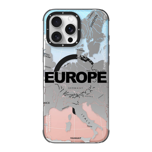 Apple iPhone 16 Pro Max Kılıf M-safe Şarj Özellikli Youngkit Universal Serisi Kapak Siyah