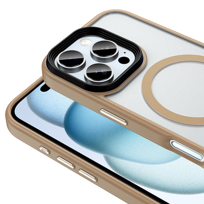 Apple iPhone 16 Pro Max Kılıf Mat Arka Yüzey Wireless Şarj Özellikli Zore Flet M-safe Kapak Pembe