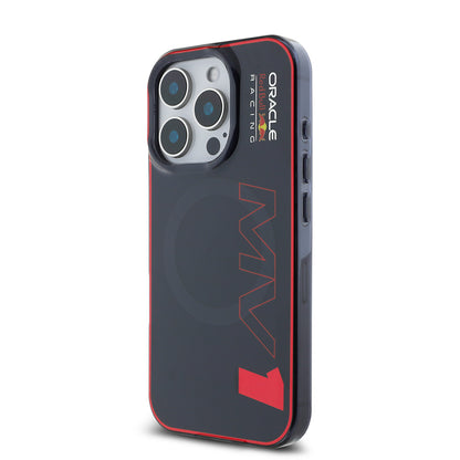 Apple iPhone 16 Pro Max Kılıf Redbull Orjinal Lisanslı M-safe Şarj Özellikli Çift Katmanlı Sert PC Büyük Boy MV Kapak Lacivert