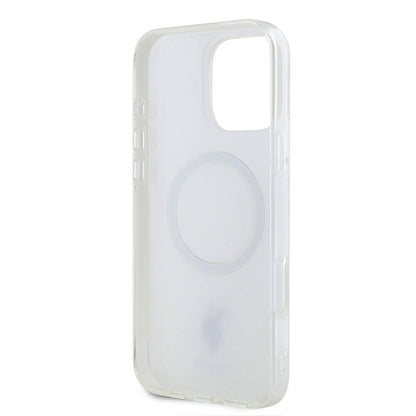 Apple iPhone 16 Pro Max Kılıf U.S. Polo Assn. Orjinal Lisanslı M-safe Şarj Özellikli IML Double Horse Logolu Ring Kapak Beyaz